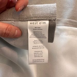West Elm blackout curtains
